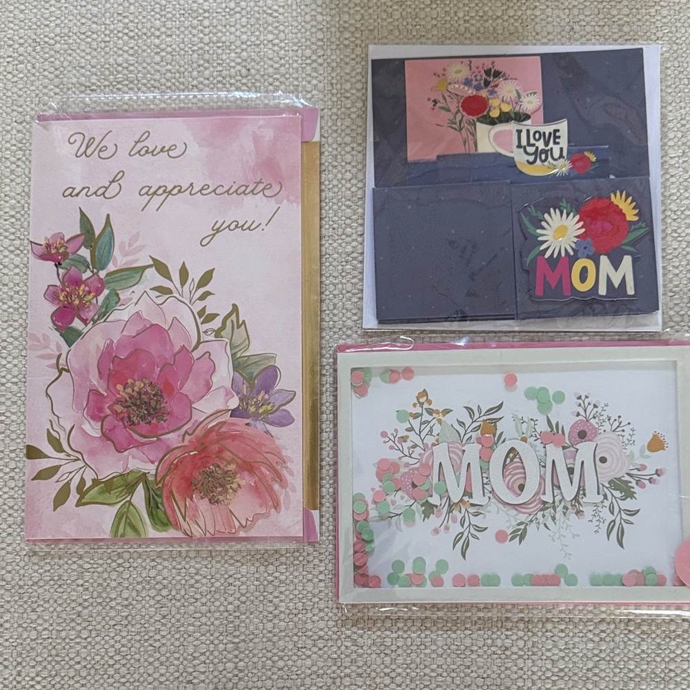 Floral Mother's Day Greeting Cards Set
